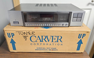 Vintage Carver Model TX-11 Quartz Synthesized FM Stereo Tuner, Orig Box, Mint