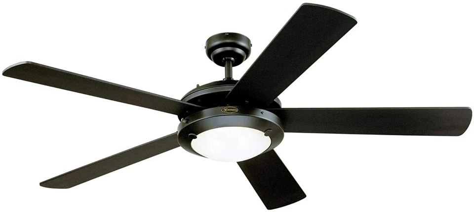 Westinghouse Lighting 7224200 Comet Indoor Ceiling Fan with Light, Matte Black - Image 1 of 4