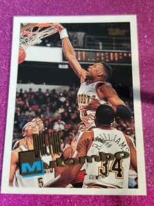 1995-1996 Topps Dikembe Mutombo #190 Denver Nuggets Baloncesto - Imagen 1 de 2