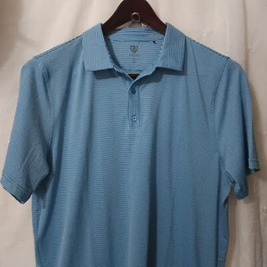 Graham Luxe Herren Golf Poloshirt Kurzarm Comfort Blau Streifen Gr. XL - Bild 1 von 7