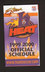 Harrisburg Heat--1999-00 Pocket Schedule--Blue Cross Blue Shield--NPSL - Bild 1 von 2