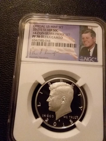 2015-S SILVER NGC PF70 ULTRA CAMEO JFK HALF 14-COIN SET *** RARE - POP 122/0 *** Cover