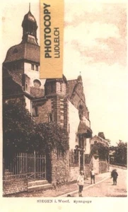 SIEGEN Fotokopie von über 100 Jahren Synagogen Postkarte - Judaica Sammlerstücke - Bild 1 von 1