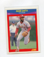 1990 SCORE SUPER STAR # 6 OZZIE SMITH , CARDINALS 
