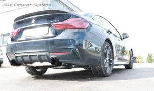 Sport Exhaust System BMW 4er F36 440i Gran Coupe With M-PACKET Per 100mm Black - Picture 1 of 7