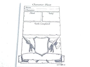 GW HEROQUEST CHARACTER SHEETS X 22. BROWN 1597 - Picture 1 of 1