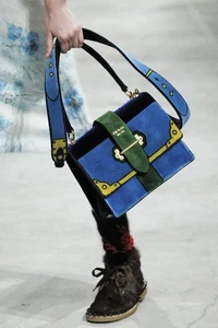 PRADA F/W 2017 RUNWAY Black Furry Ponyskin Ankle Boots Booties Shoes IT37/US6.5 - Picture 1 of 12