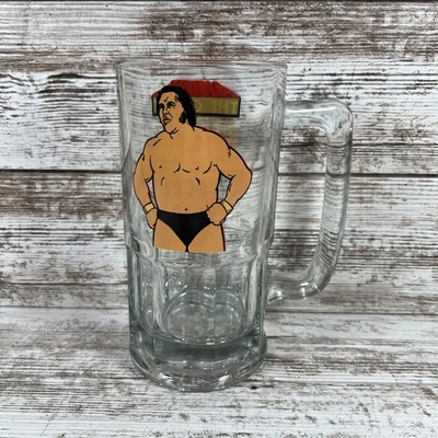Taza de cerveza grande vintage 1985 WWF Andre the Giant 32 oz vaso Titan Sports WWE Foto 1 de 4