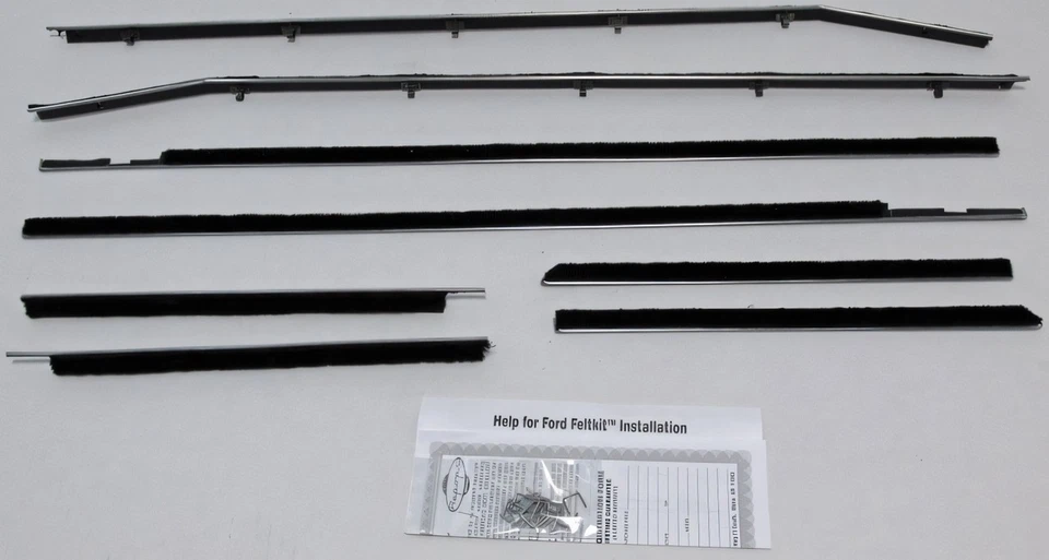 Kit de fieltro de barrido de ventana para Ford Thunderbird 1958-1960 2 puertas techo rígido OEM Foto 1 de 4