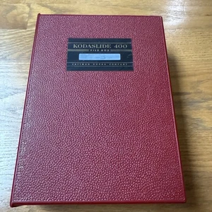 Kodak 400 File Box Removable Slots 35mm Slide Removeable Storage Trays Red - Picture 1 of 11