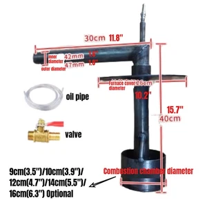Waste Expired Oil Heating Burner Waste Oil Burning Tool Farm Warmer 9CM-16CM - Picture 1 of 8