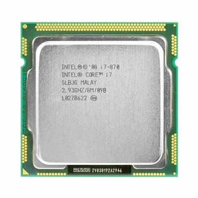 Intel Core i7-870 CPU Quad-Core 2.93 GHz 8M SLBJG LGA 1156 95W Processors - Image 1 of 2