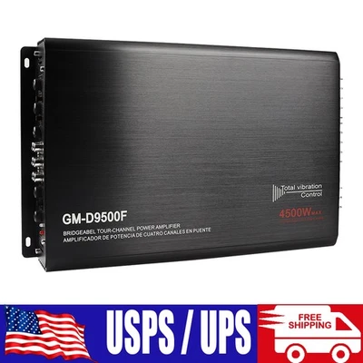 LGJ.2023 4500W Watt 4 Channel Car Truck Amplifier Stereo Audio Speaker Amp System Trunk