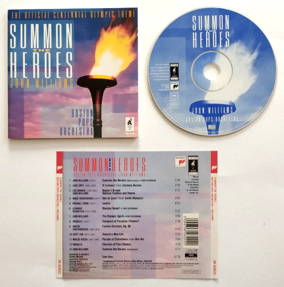 Cd John Williams,Boston Pops Orchestra Summon The Heroes Compilation 1996  (SOS) - Immagine 1 di 1