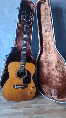 1960's National  Dreadnaught acoustic electric guitar (Etched By David E Davis) - Image 1 of 4