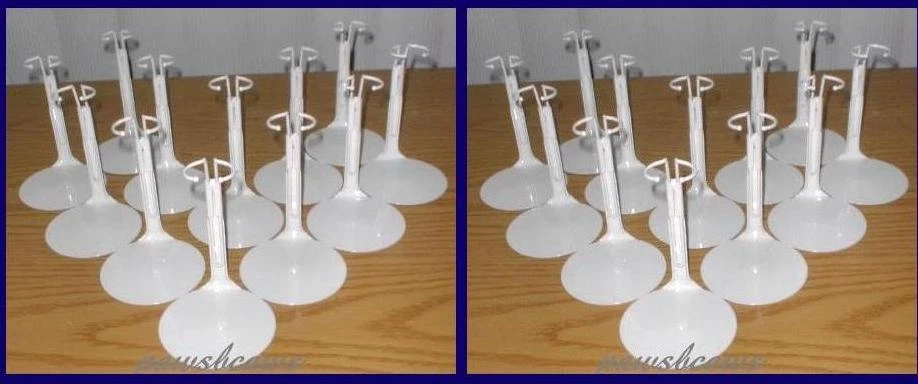 6 Action Figure STANDS White fits 6-8" #20SM Kaiser NECA MEGO He-Man Betsy McCal