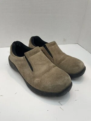 Стальной носок Брахма туфли M-7 W-8,5 мокасины кожаный комфорт без шнуровки коричневый - Изображение 1 из 4