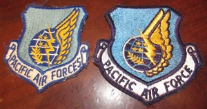 Lot of 2 Vintage Pacific Air Forces Military Shoulder Patches - USAF - Picture 1 of 2