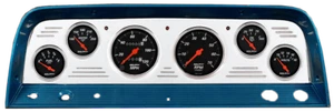 64 65 66 Chevy Truck Billet Aluminum Gauge Panel Dash Insert Instrument Cluster - Bild 1 von 4