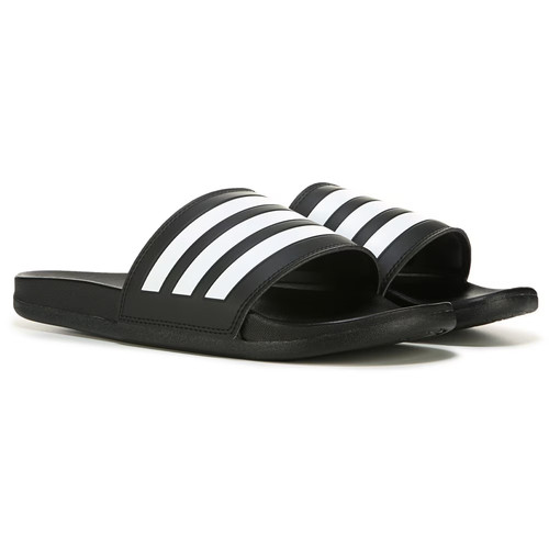 Adidas AP9971 Adilette Sandalo Comfort Slide Taglie da uomo Nero Bianco