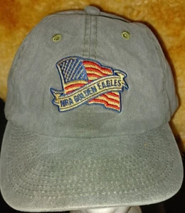 NRA Golden Eagles Gray Ball Cap Hook and Loop nuovo senza etichette inserti corona card intatti. - Foto 1 di 7