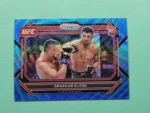 2023 Panini Prizm UFC -  Prizm Blue #100 Drakkar Klose (RC)