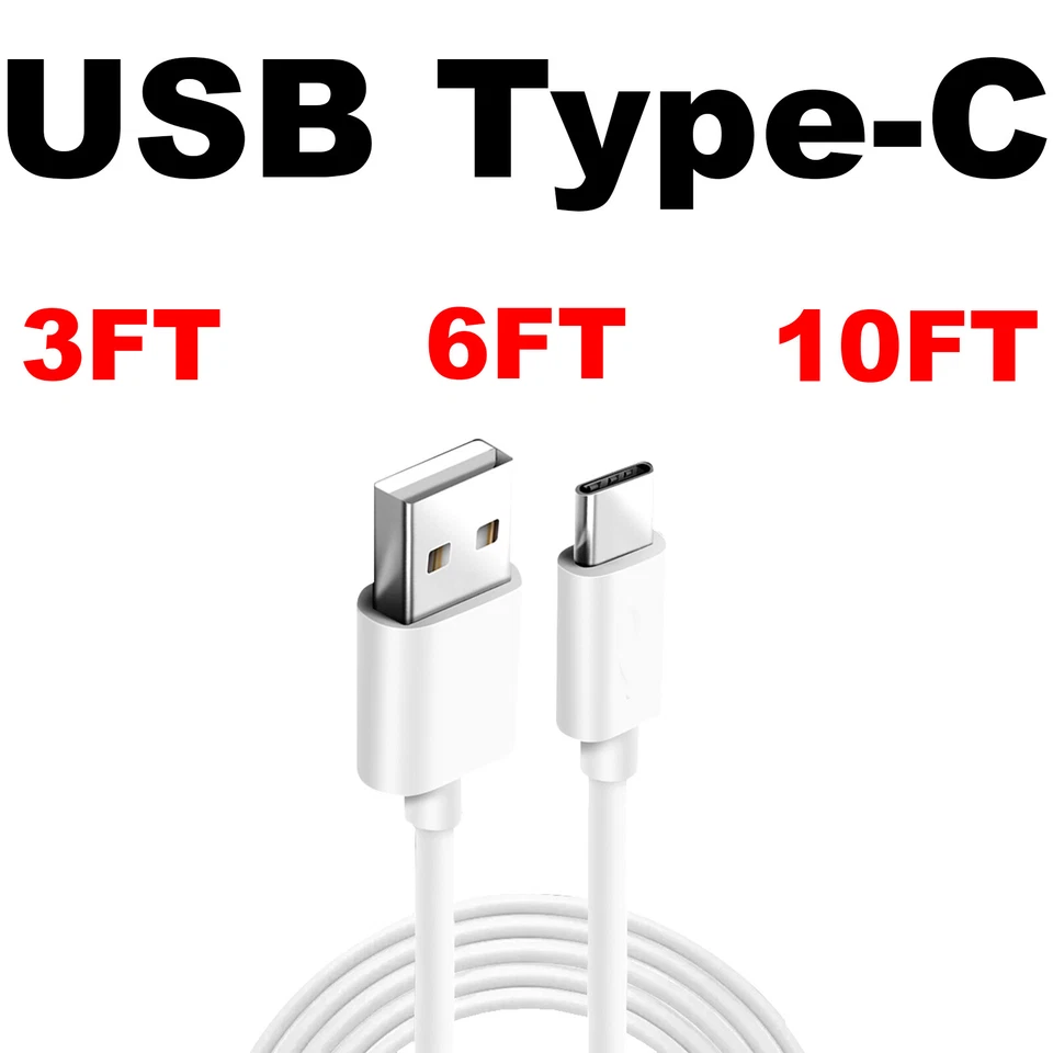 FAST USB C Cable Charger Cord Type C for Samsung S8 S9 S10 Plus Note 8 9  - Image 1 of 4