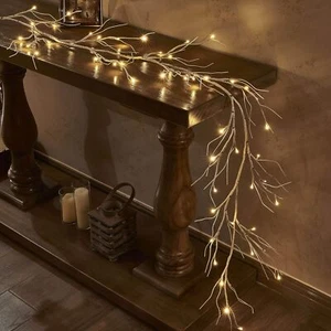 Hairui Birch Garland with 6FT 48 LED Lights for Christmas Decor Indoor&out Door - Picture 1 of 9