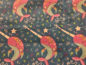 Maschera Narwal viola blu mascherine copri reversibili uomo donna cotone lavabile nuova - Foto 1 di 1