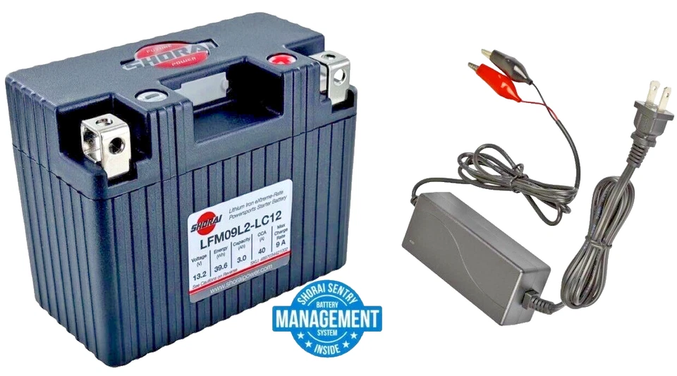 Batería de litio SHORAI Xtreme-Rate 12 voltios LifePo4 LFM Honda Grom #LFM09L2-LC12 Foto 1 de 1