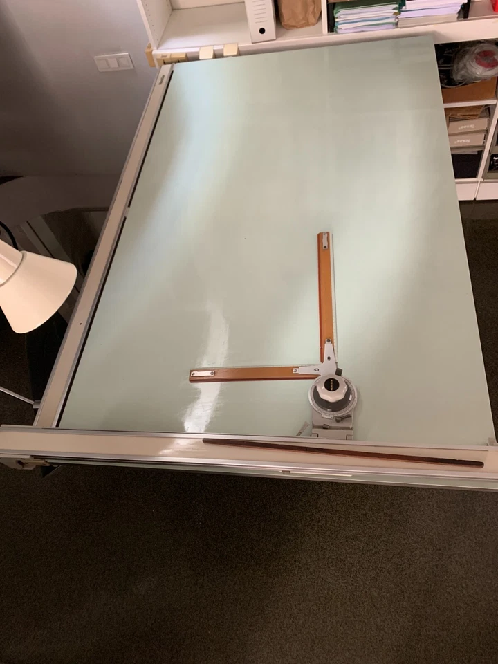 TABLE D'ARCHITECTE TABLE A DESSIN VINTAGE - Photo 1/4