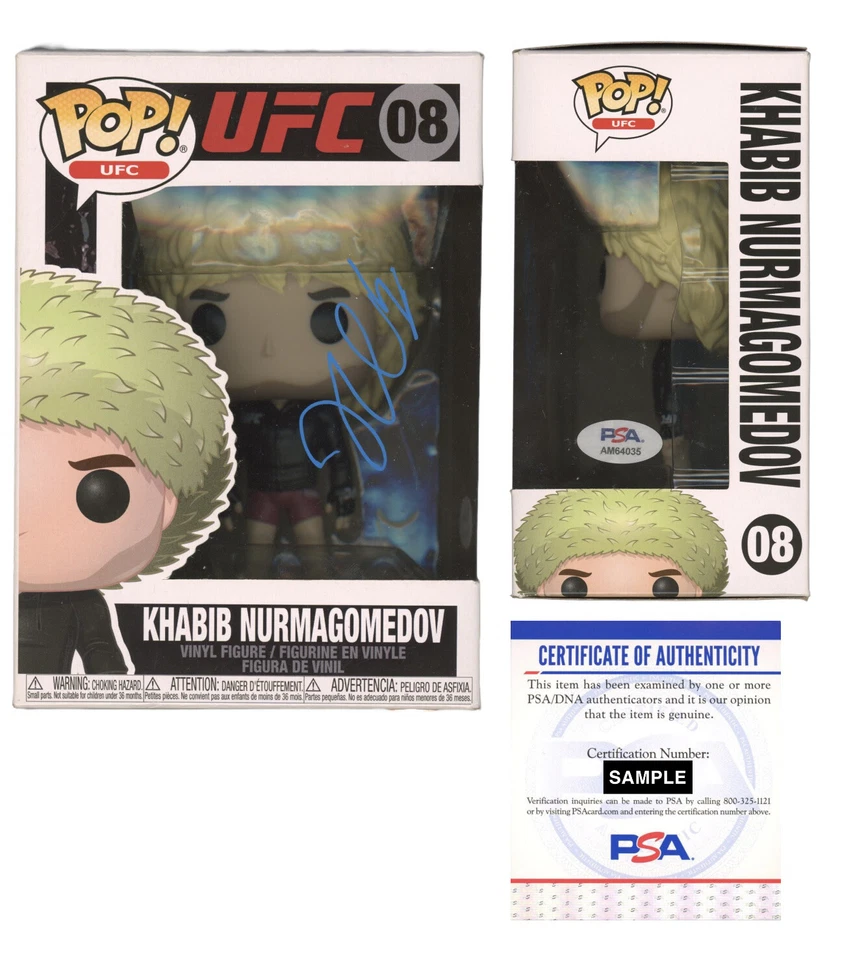 HASBULLA Signed UFC Khabib Nurmagomedov Funko Pop Auto #08 Psa/Dna Mini Khabib - Image 1 of 1