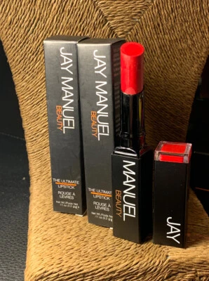 LOTE DE 2 lápiz labial Jay Manuel Beauty Ultimate empuje nuevo en caja Foto 1 de 3