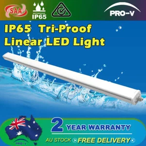 40W/60W Linkable LED Batten Light IP65 Tri-Proof Outdoor&Indoor Ceiling Light - Picture 1 of 24