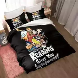 DOG MAN Bedding Set Duvet Cover Bed Adult Kid's Bedroom Anime Sheet set new - Picture 1 of 32