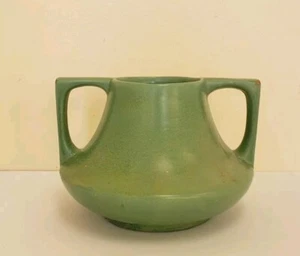 GRANDE VASO CERAMICA HAEGER VERDE PRIMI ANNI '30 - VIGILIA - ARTI E MESTIERI - Foto 1 di 8