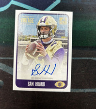 2021 Onyx Vintage College Football Sam Huard Blue Auto SP Washington Huskies