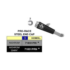 Arrow Hom NoCat Full Exhaust Pro-race Black NICHROM Yamaha YZF R25 2016 16