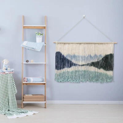 Tapiz colgante tejido a mano tapiz grande macramé boho chic decoración bohemia Foto 1 de 4