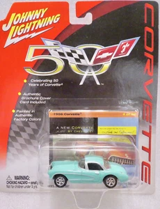 JOHNNY LIGHTNING 2002 50th ANNIVERSARY 1956 CHEVROLET CORVETTE #04/50 FREE SHIP - Picture 1 of 3