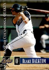 2005 Rancho Cucamonga Quakes Grandstand 11 Blake Balkcom Chipley Florida FL Card