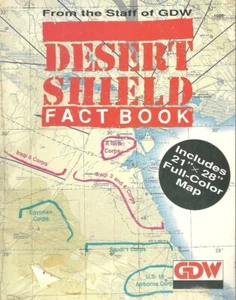 Desert Storm Fact Book GDW 1991 Color Map Persian Gulf Crisis Iraqi Army - Picture 1 of 2