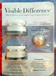 Elizabeth Arden 2 Jars Visible Difference Refining Cream & Bonus Ceramide Caps - Picture 1 of 5