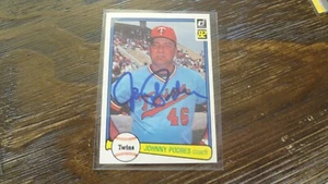 1983 DONRUSS JOHNNY PODRES AUTOGRAPHED BASEBALL CARD - Picture 1 of 2
