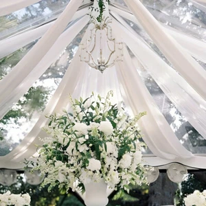 Elegant Wedding Arch Drapes Chiffon Drapery Ceremony Party Ceiling Backdrop NEW - Picture 1 of 16