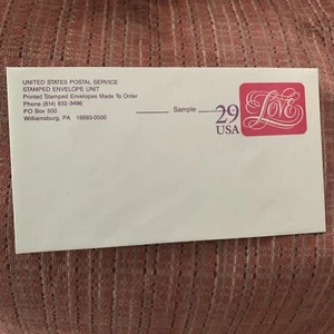 Scott #U621 Love Sample Stamped Entire Envelope Williamsburg PA - Picture 1 of 2