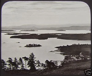 GWW VICTORIANO Linterna Mágica de Vidrio Diapositiva AGUJERO LOMOND C1890 FOTO ESCOCIA - Imagen 1 de 2