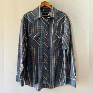 Camicia Wrangler X-Long Tails, 16-35, a quadri, a scatto perlato, con bottoni, manica lunga - Foto 1 di 11
