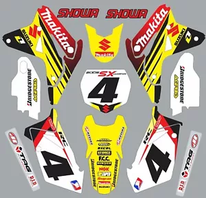 Graphic Kit for Suzuki RMZ450 RMZ 450 2007 Decals RC Replica - Foto 1 di 1