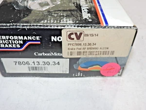NEW Brembo /AP 6 piston brake pads Performance Friction 7806-13-3 Nascar - Picture 1 of 4